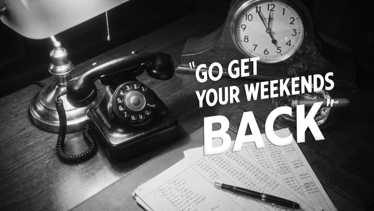Go Get Your Weekends Back, the Production Mogul commercial